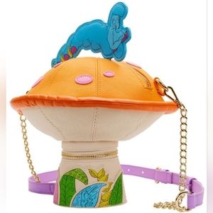 Stitch Shoppe Alice in Wonderland Caterpillar Mushroom Crossbody Bag
